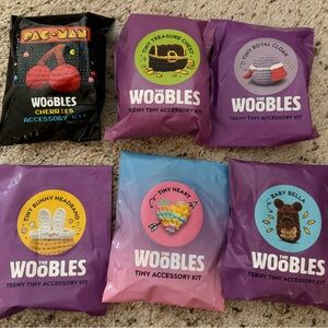 Woobles Accessory Kits heart, bella, cloak, treasure, bunny headband & cherries